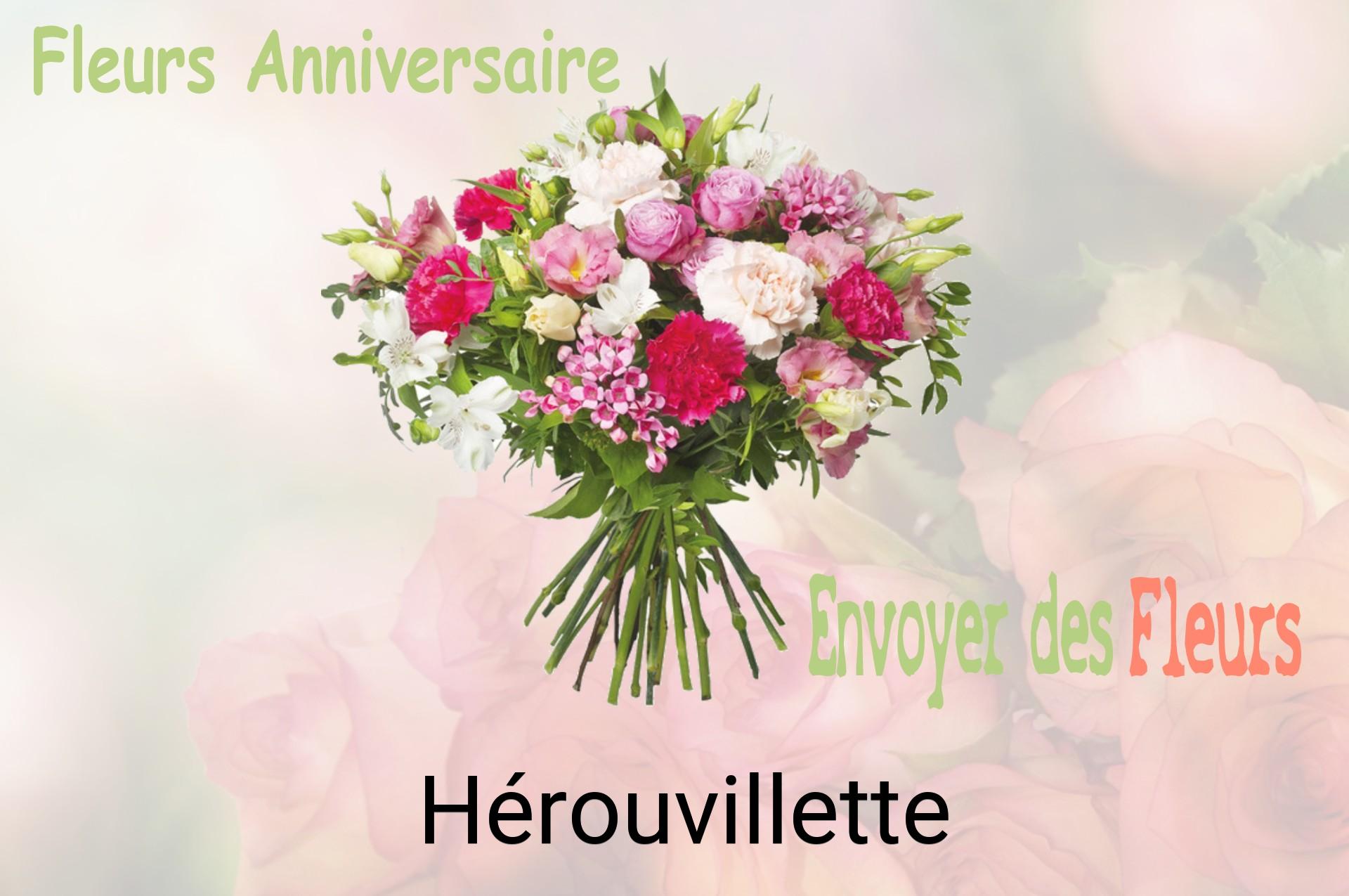 Bouquet de fleurs d’anniversaire livré à Hérouvillette
