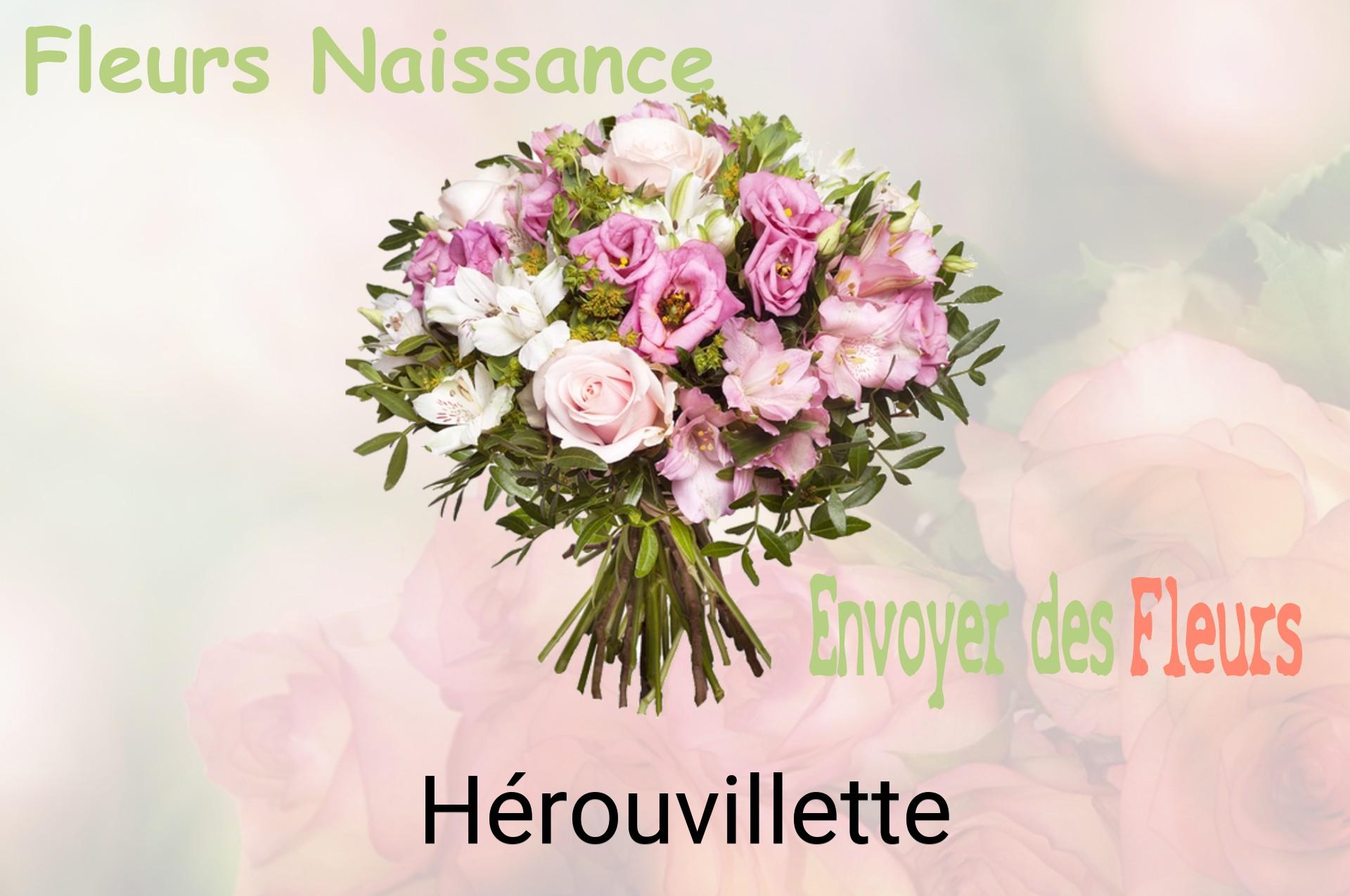 Bouquet de fleurs de naissance livré à Hérouvillette
