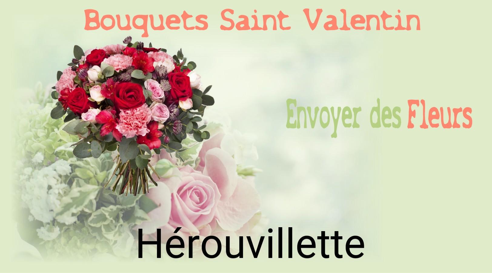 Roses de Saint-Valentin livrées à Hérouvillette